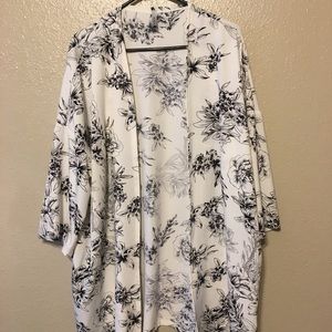 Black and White Kimono